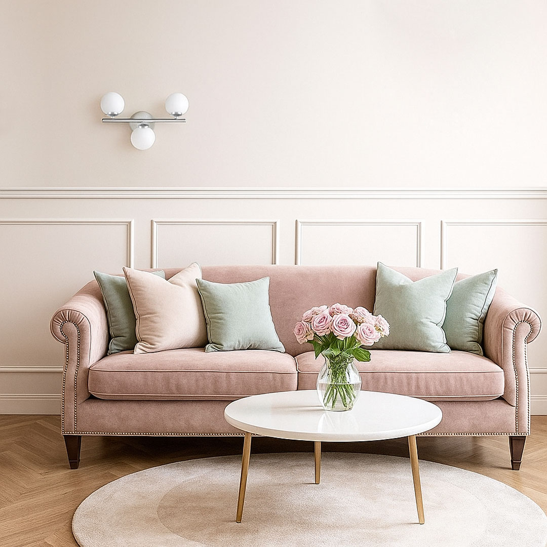 Chromowany, designerski kinkiet z okrągłymi trzema szklanymi kloszami - MARSIADA - Lumina Deco zdjęcie 2
