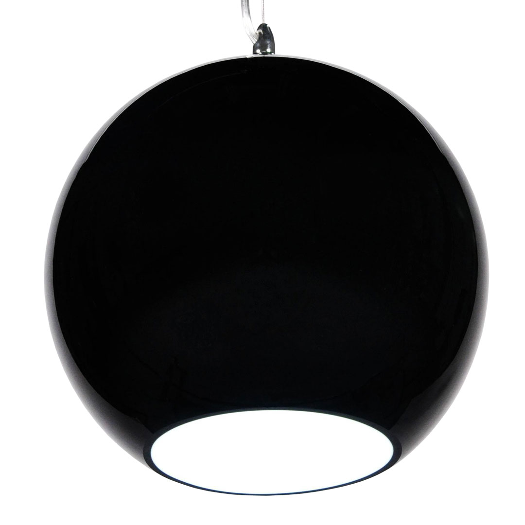 Czarna elegancka lampa wisząca MOLTON szklana kula skandynawska - Lumina Deco zdjęcie 1