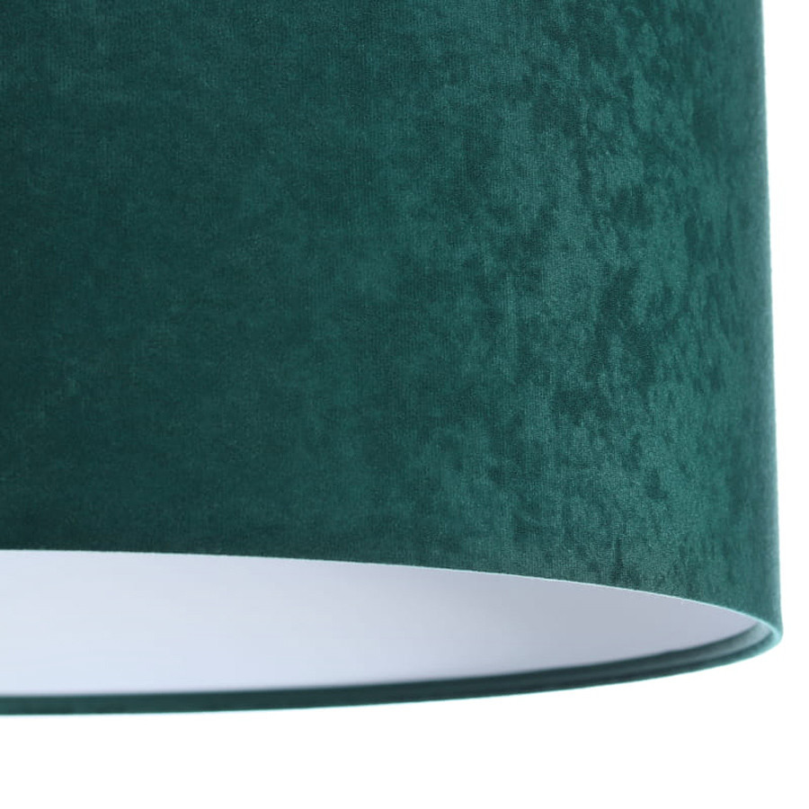 Zielono-biała lampa wisząca z welurowym kloszem w kształcie walca OLIMPIA - BPS Koncept zdjęcie 4