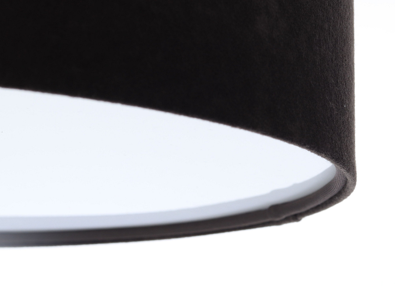 Czarna lampa sufitowa z kloszem z weluru w kształcie walca, plafon ALON - BPS Koncept zdjęcie 4
