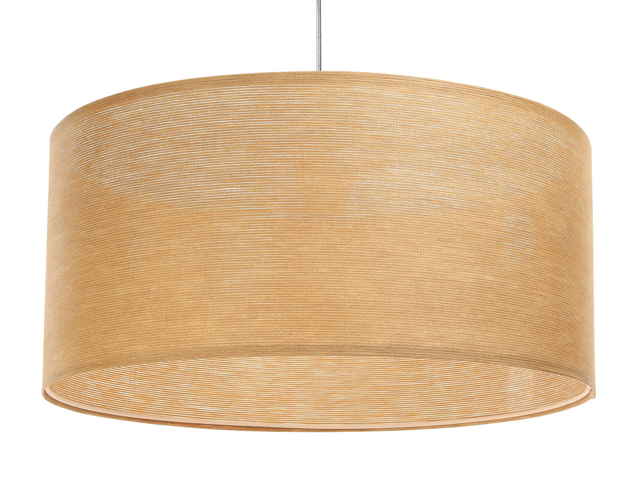 Lampa wisząca z abażurem w słomianym kolorze ze strukturalnej tkaniny o naturalnym wyglądzie MASATO - BPS Koncept zdjęcie 1