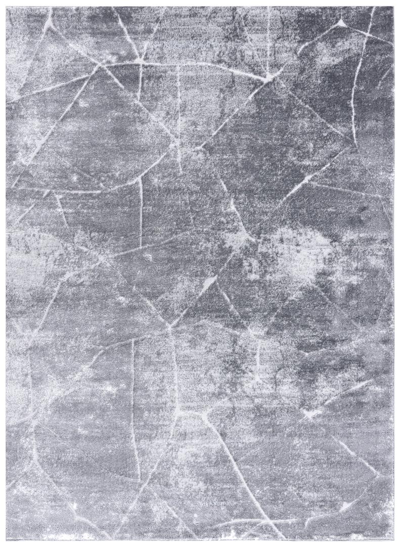 Nowoczesny, strukturalny, ciemnoszary dywan marmurowy z jasnymi pęknięciami - Dywany Łuszczów zdjęcie 1