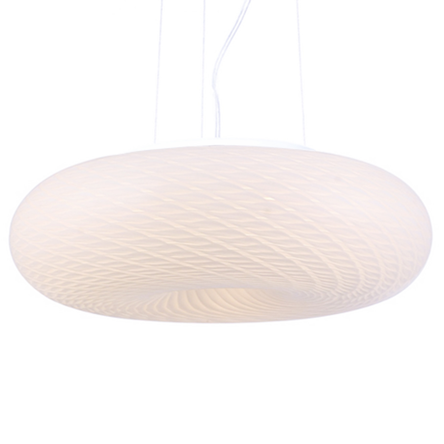 Lampa wisząca szklana EVIANTE biała - Lumina Deco zdjęcie 1