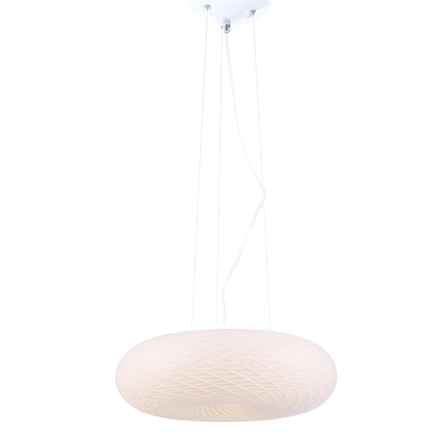 Lampa wisząca szklana EVIANTE biała - Lumina Deco zdjęcie 3