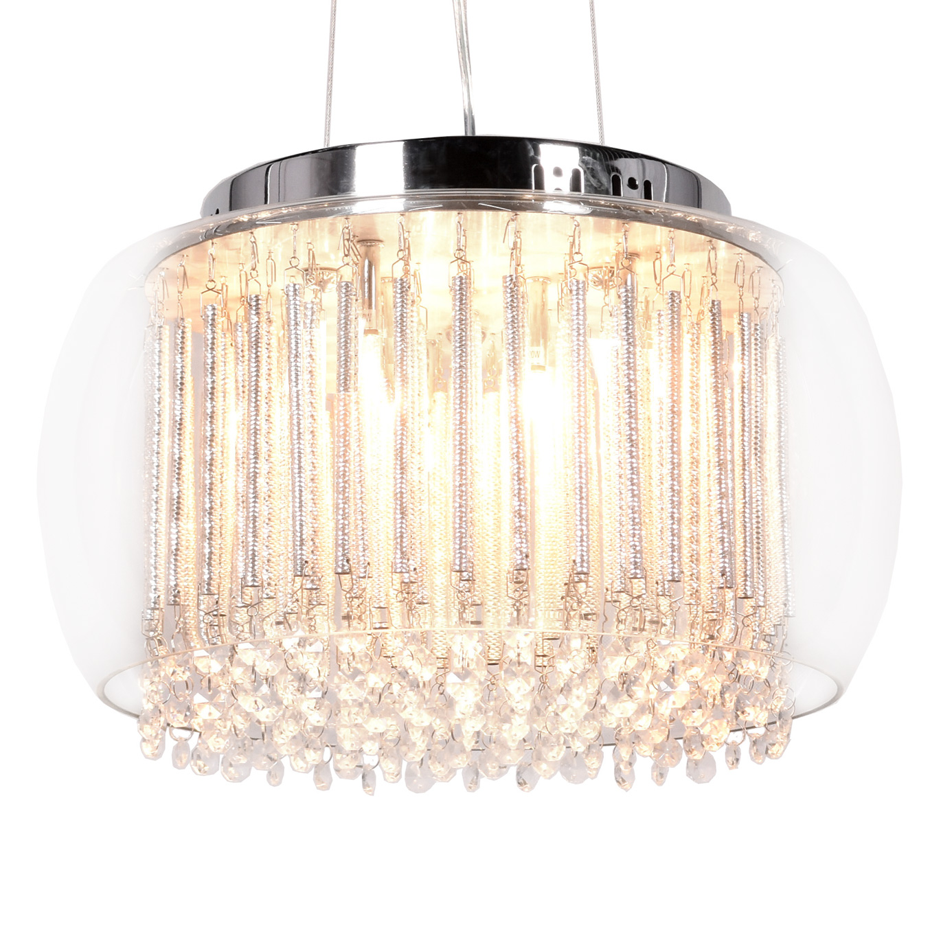 Szklana lampa wisząca GUSTO przezroczysta kryształowa nowoczesna - Lumina Deco zdjęcie 1