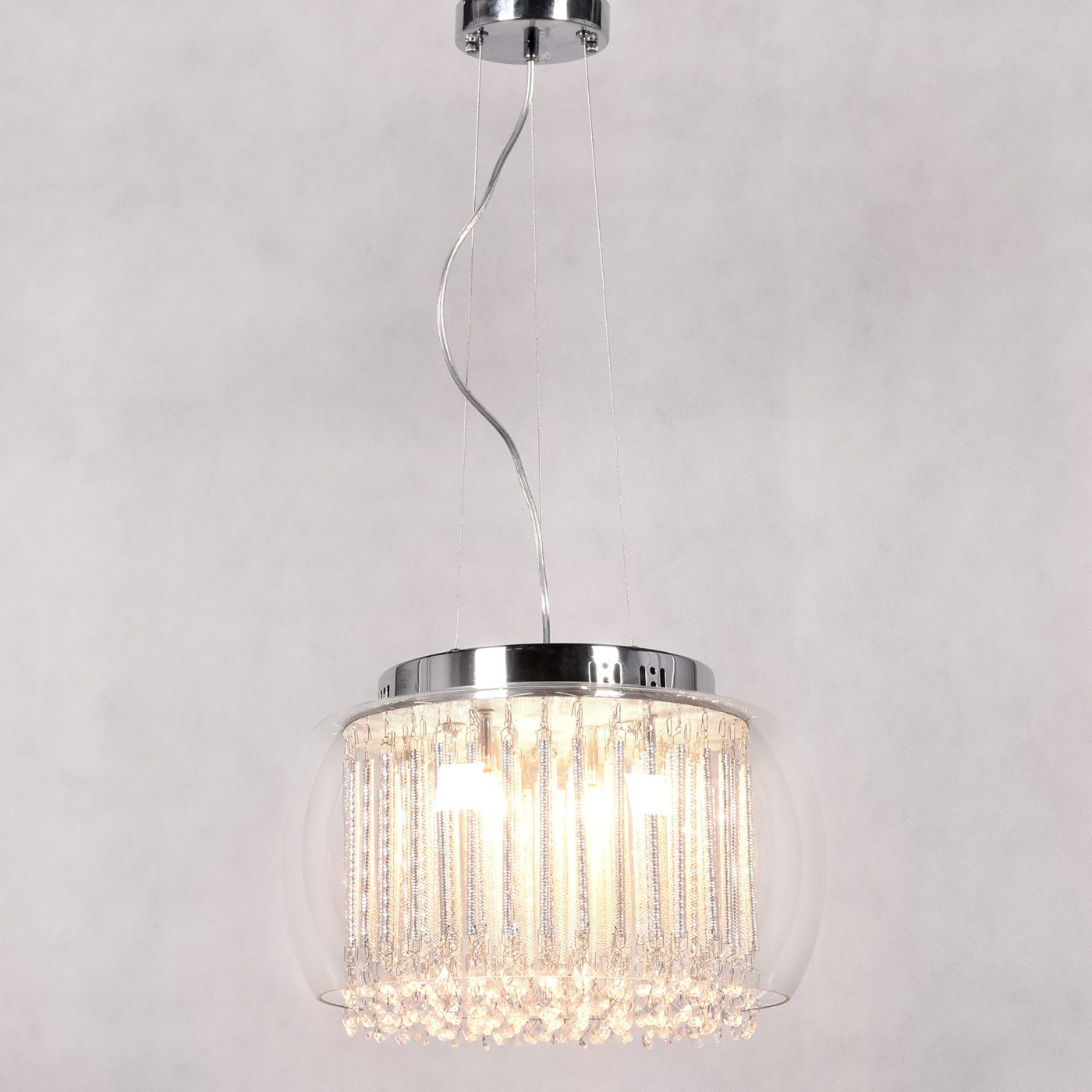 Szklana lampa wisząca GUSTO przezroczysta kryształowa nowoczesna - Lumina Deco zdjęcie 3