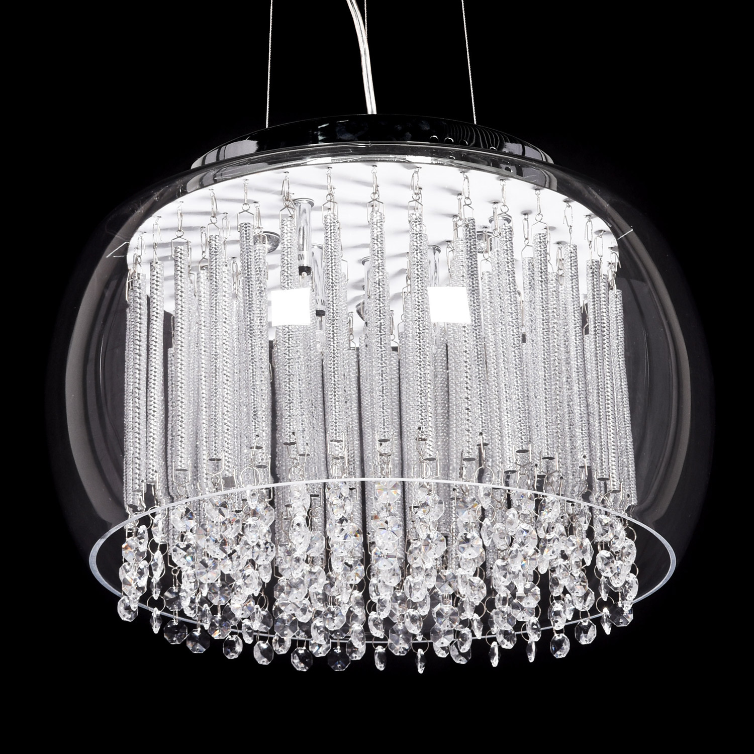 Szklana lampa wisząca GUSTO przezroczysta kryształowa nowoczesna - Lumina Deco zdjęcie 1