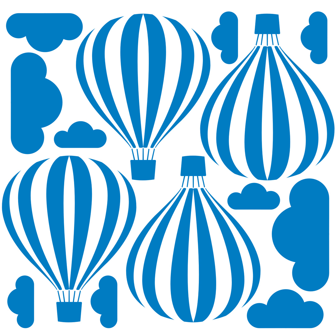 Naklejki na ścianę BALONY i CHMURKI dekoracyjne, dla dzieci (różne kolory) - Dekoori zdjęcie 3
