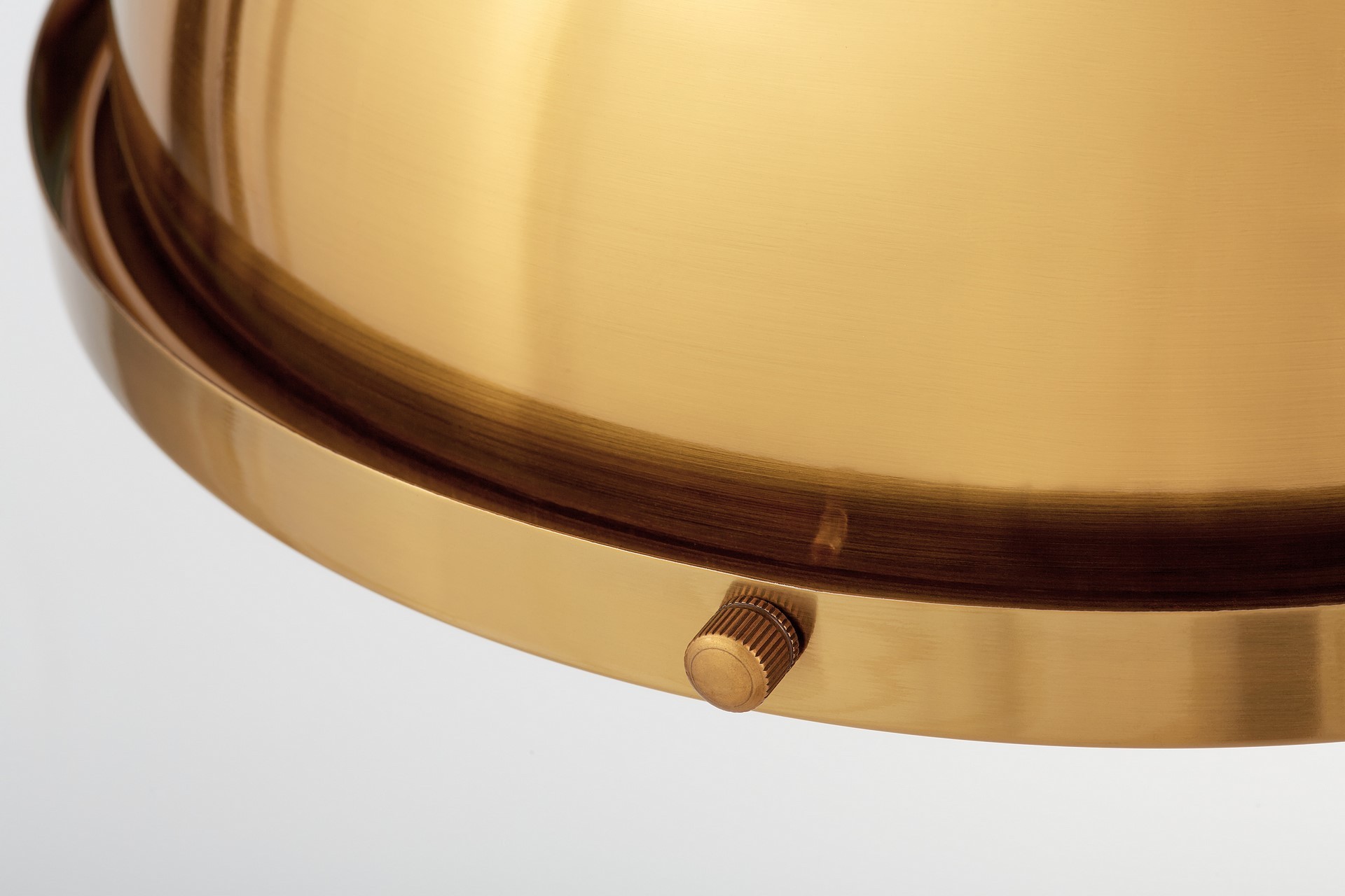 Industrialna lampa wisząca ETTORE kolor mosiądzu, metalowa kopuła - Lumina Deco zdjęcie 4