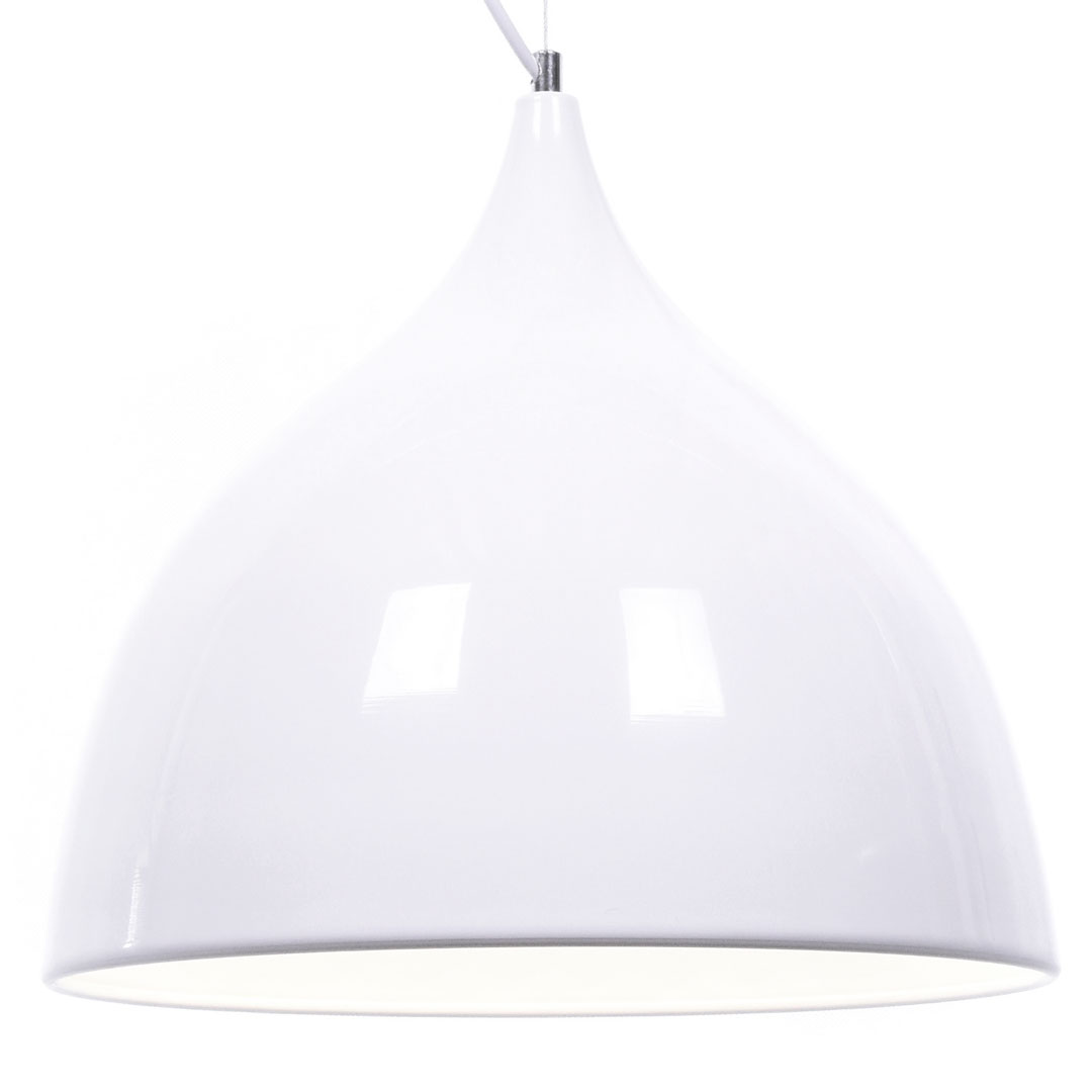 Lampa wisząca VITTORIO biała, modny zwis sufitowy - Lumina Deco zdjęcie 1