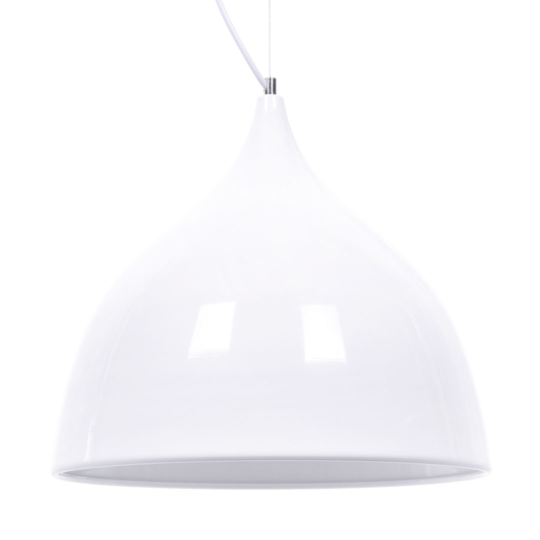 Lampa wisząca VITTORIO biała, modny zwis sufitowy - Lumina Deco zdjęcie 4