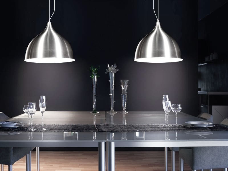 Lampa wisząca VITTORIO srebrna metalowa sufitowa loftowa - Lumina Deco zdjęcie 2
