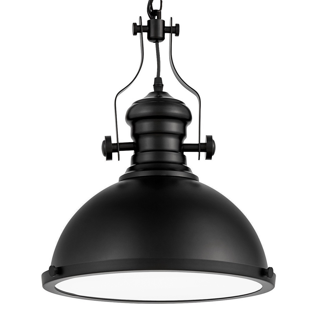 Czarna lampa loft industrialna ELIGIO wisząca przemysłowa metalowa retro - Lumina Deco zdjęcie 1