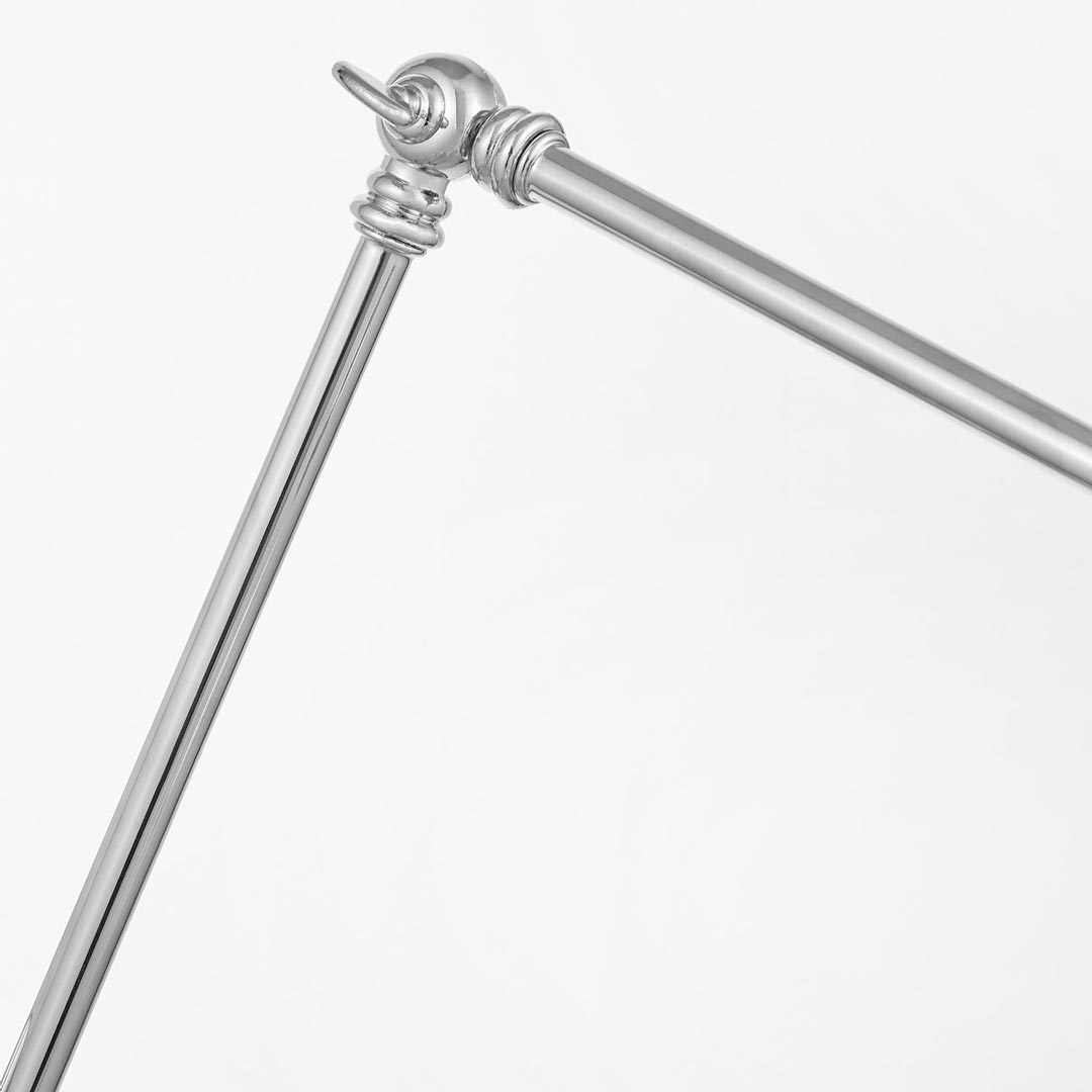 Metalowy kinkiet FABI W2 przezroczysty klosz, regulowane ramię, nowoczesna loftowa lampa ścienna - Lumina Deco zdjęcie 4
