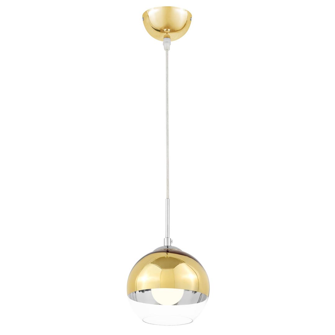 Glamour lampa wisząca VERONI złota przezroczysta szklana kula - Lumina Deco zdjęcie 3