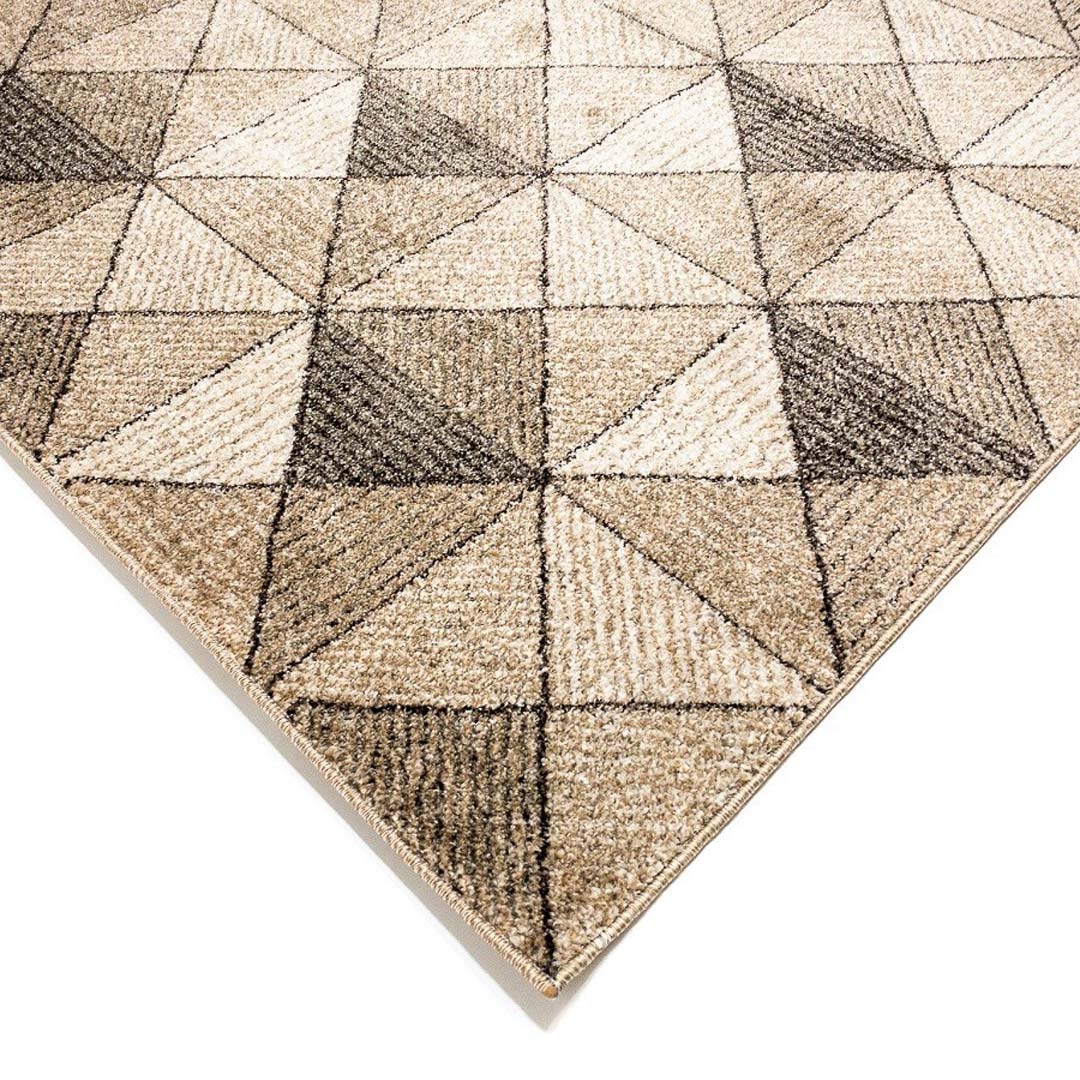 Nowoczesny brązowy dywan w trójwymiarowe trójkąty Piramide - Carpetforyou zdjęcie 3