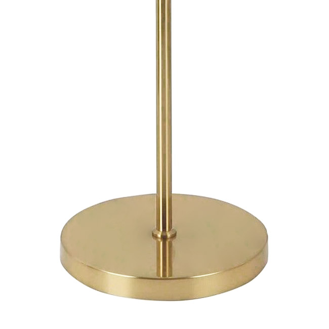 Złota lampa podłogowa z białymi kloszami w kształcie kuli, elegancka FREDICA W3 - Lumina Deco zdjęcie 3