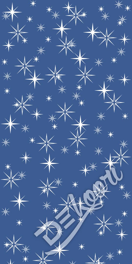 Tapeta migoczące gwiazdy niebiesko-biała kolor PANTONE Classic Blue - Dekoori zdjęcie 2