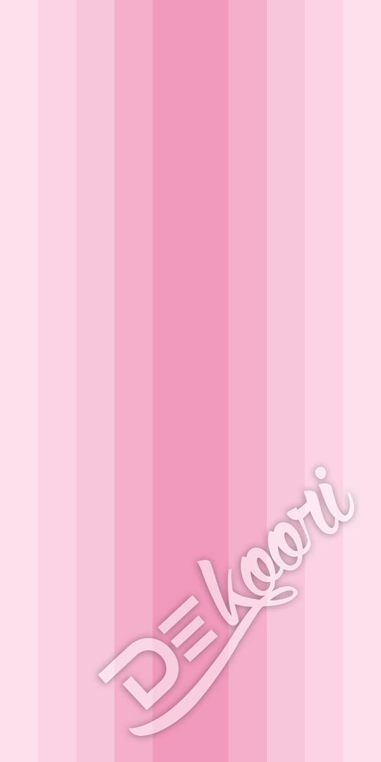 Różowa gradientowa tapeta dziecięca w pionowe pasy dla dziewczynki - Dekoori zdjęcie 3