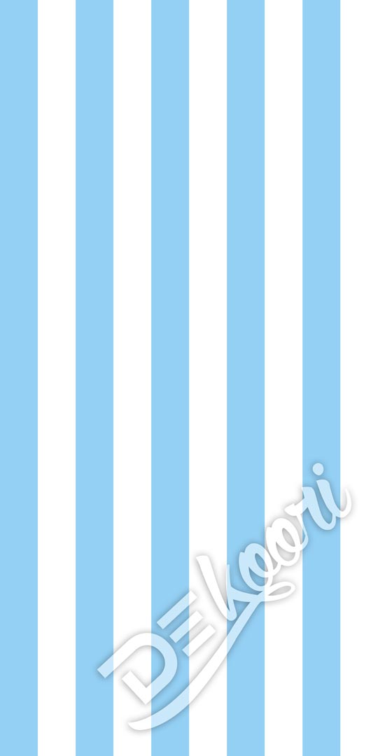 Tapeta w biało niebieskie pasy pionowe - Dekoori zdjęcie 3