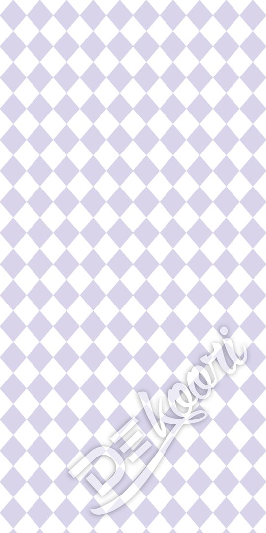 Tapeta w romby jasnofioletowe i białe, małe - Dekoori zdjęcie 3
