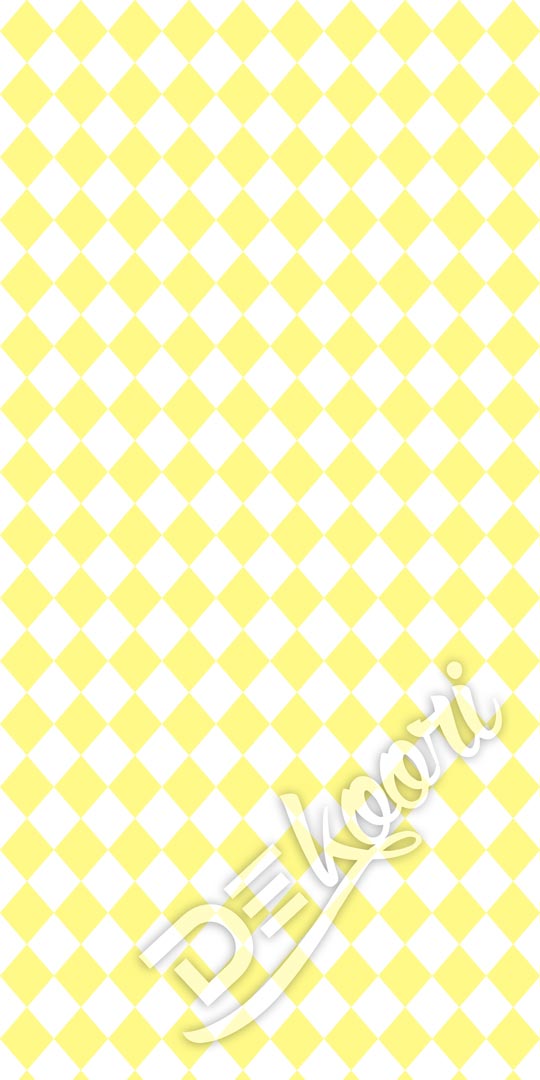 Tapeta w małe biało-żółte romby - Dekoori zdjęcie 3
