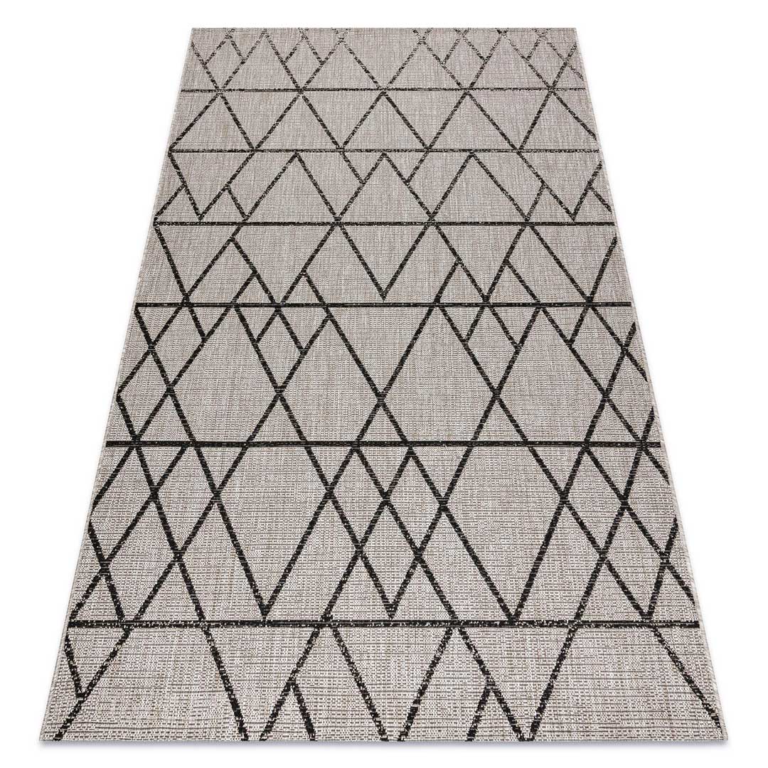 Geometryczny, szary dywan do salonu w czarne romby Almas 34 - Carpetforyou zdjęcie 2