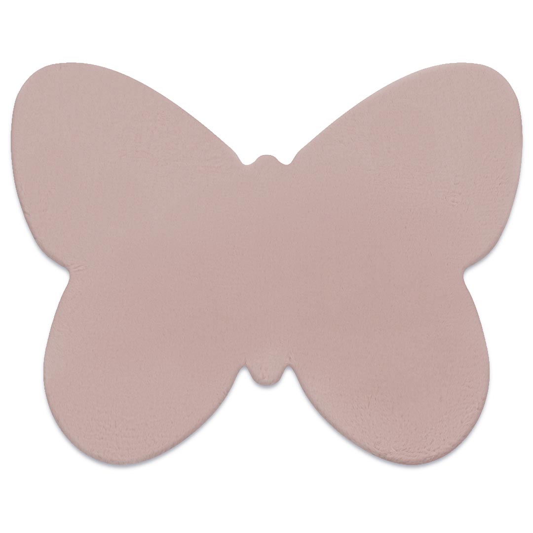 Jasny dywan do pokoju dziecięcego w kolorowe motyle i kwiaty Butterfly - Carpetforyou zdjęcie 1