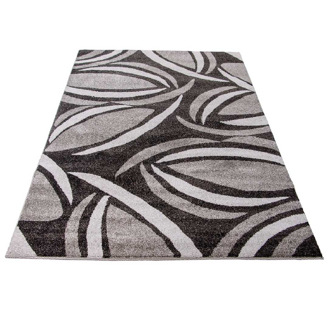 Ciekawy, brązowy dywan w szaro-beżowy wzór rozsypanych ziaren kawy Coffee Beans - Carpetforyou zdjęcie 3