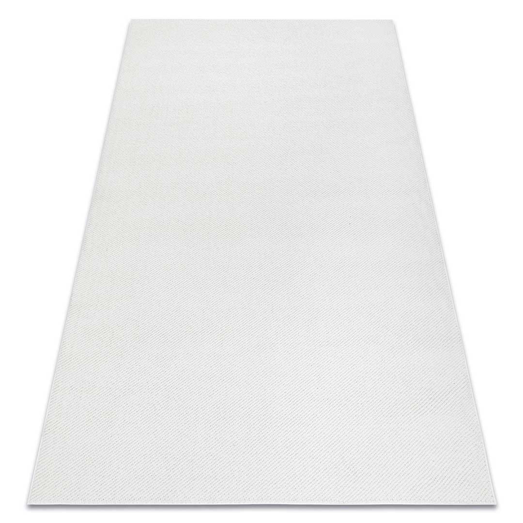 Dekoracyjny, kremowy dywan do sypialni w kolorowy geometryczny wzór Rainbow Mesh - Carpetforyou zdjęcie 3