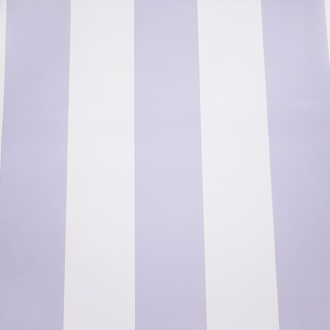 Fioletowo-biała, dekoracyjna tapeta na ścianę, pasy pionowe 10 cm - Dekoori zdjęcie 3