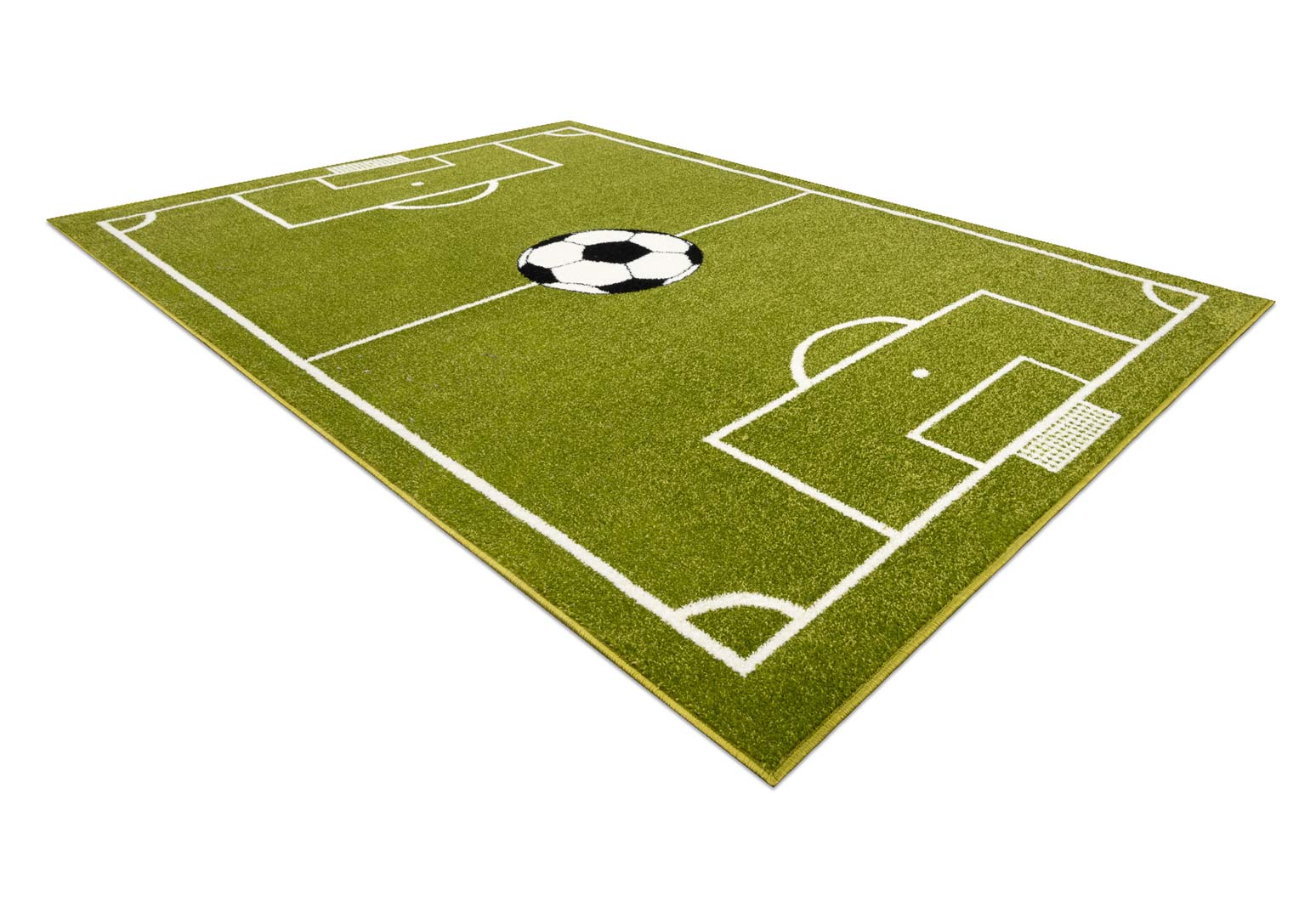 Dywan dla chłopca w boisko do piłki nożnej, piłkę Football zielono-biało-czarny - Dywany Łuszczów zdjęcie 3