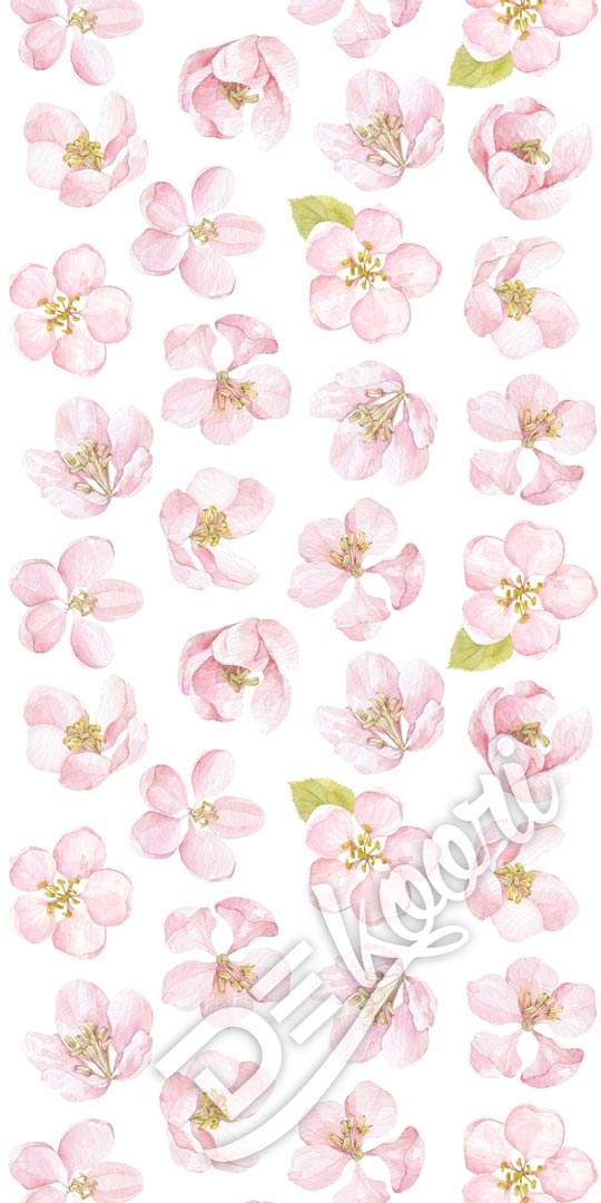 Pas, bryt tapety na ścianę - kwiaty jabłoni, rośliny, natura