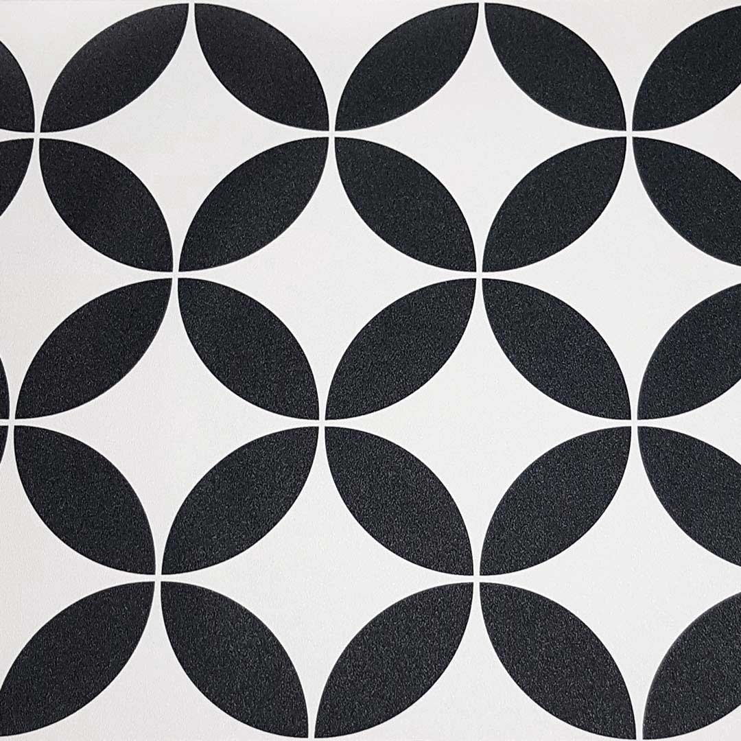 Tapeta czarno-biała w orientalny wzór marokański retro - Dekoori zdjęcie 3