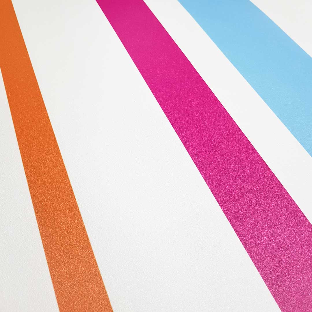 Kolorowa tapeta dekoracyjna w pionowe paski - Dekoori zdjęcie 4