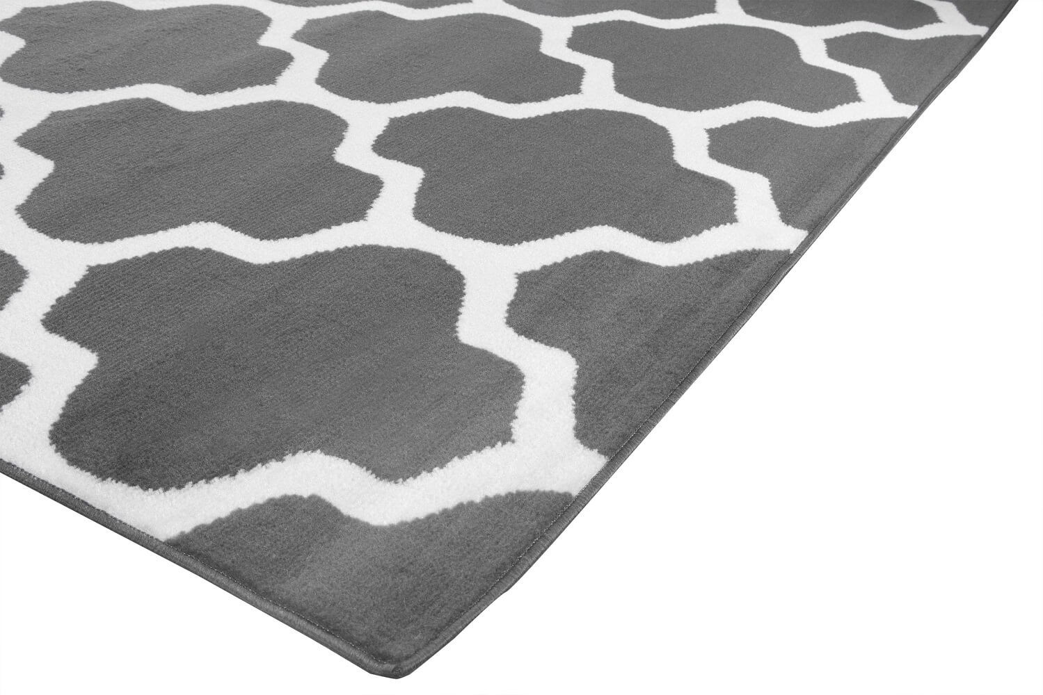 Ciemnoszary orientalny dywan w biały wzór marokański Almas 10 - Carpetforyou zdjęcie 3