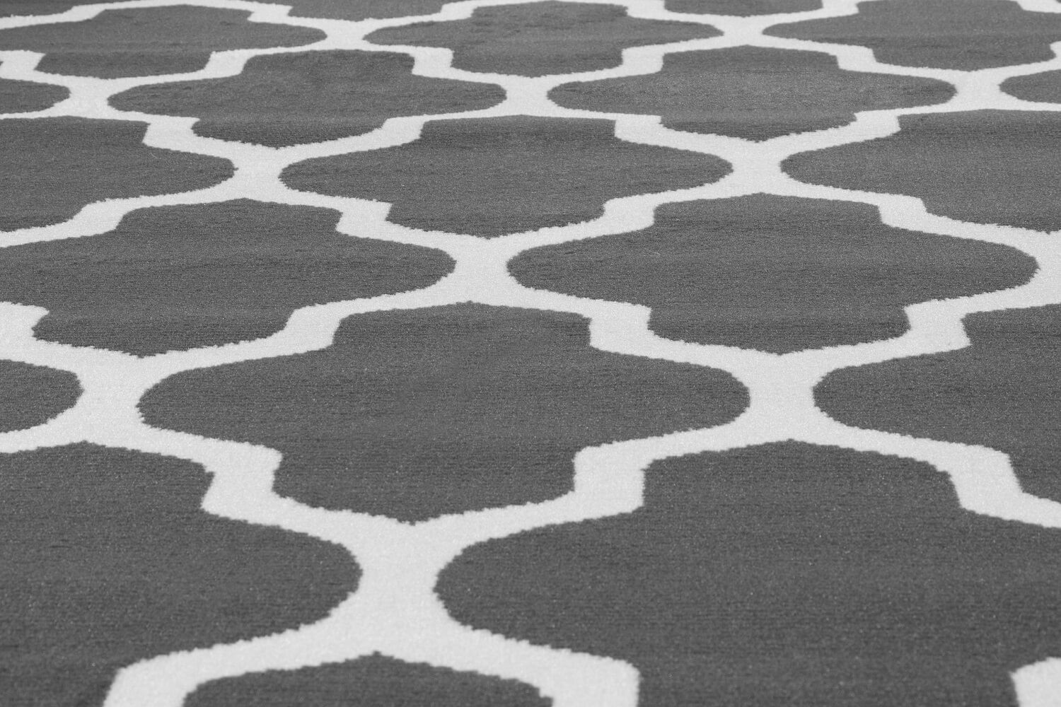 Ciemnoszary orientalny dywan w biały wzór marokański Almas 10 - Carpetforyou zdjęcie 4