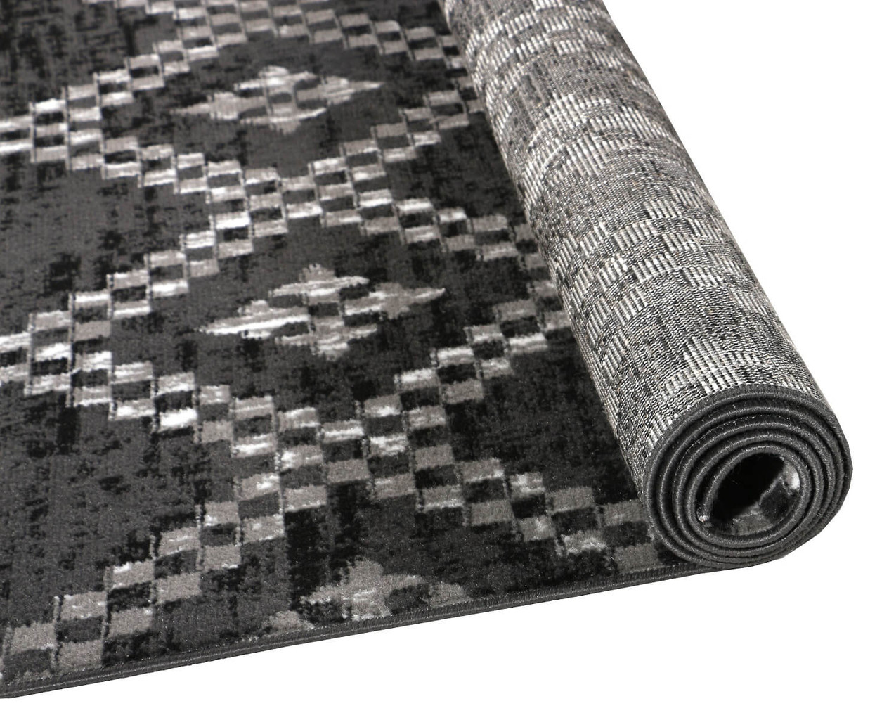 Młodzieżowy dywan w geometryczny wzór ciemnoszary Almas 25 do pokoju - Carpetforyou zdjęcie 4