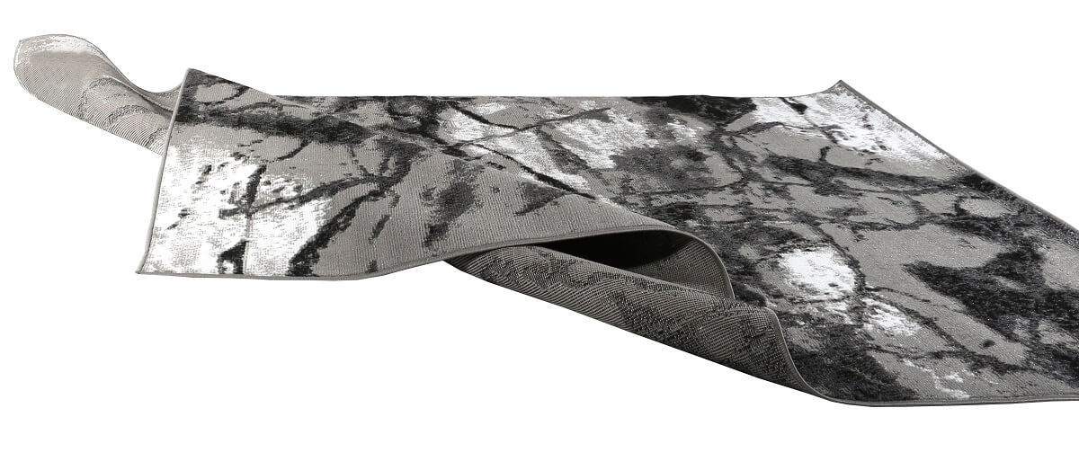 Nowoczesny abstrakcyjny dywan kamienny wzór w ciemnych kolorach Almas 29 popękany marmur - Carpetforyou zdjęcie 4
