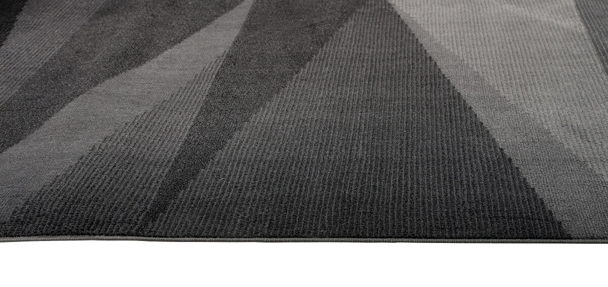 Geometryczny dywan nowoczesny w przeszywające się trójkąty Almas 32 czarny, szary, biały - Carpetforyou zdjęcie 4