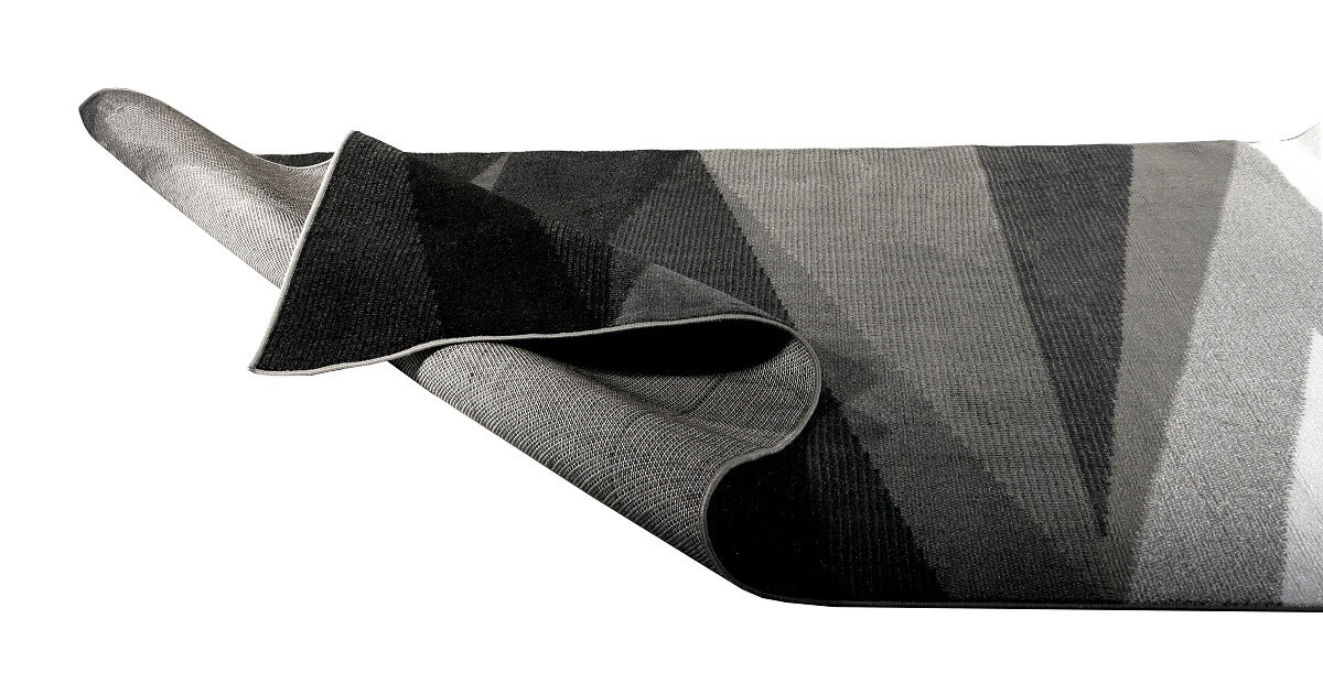 Geometryczny dywan nowoczesny w przeszywające się trójkąty Almas 32 czarny, szary, biały - Carpetforyou zdjęcie 2
