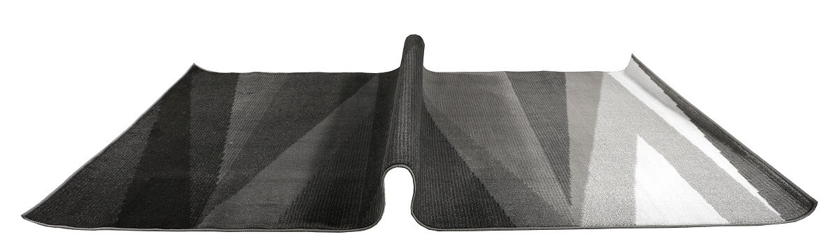 Geometryczny dywan nowoczesny w przeszywające się trójkąty Almas 32 czarny, szary, biały - Carpetforyou zdjęcie 3