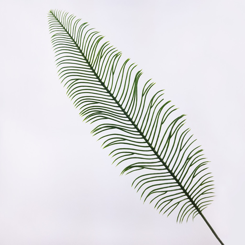 Zielona paprotka, sztuczny liść, ozdobny dodatek w stylu PRL - Masz zdjęcie 3