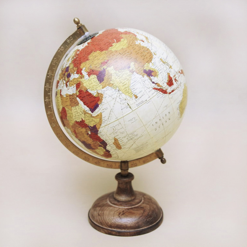 Globus, mapa świata, dekoracja w stylu kolonialnym, retro, vintage - Masz zdjęcie 4