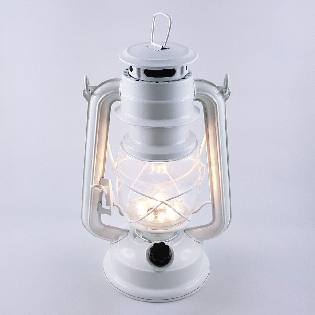 Marynarska lampa latarnia naftowa biała LED - Masz zdjęcie 3