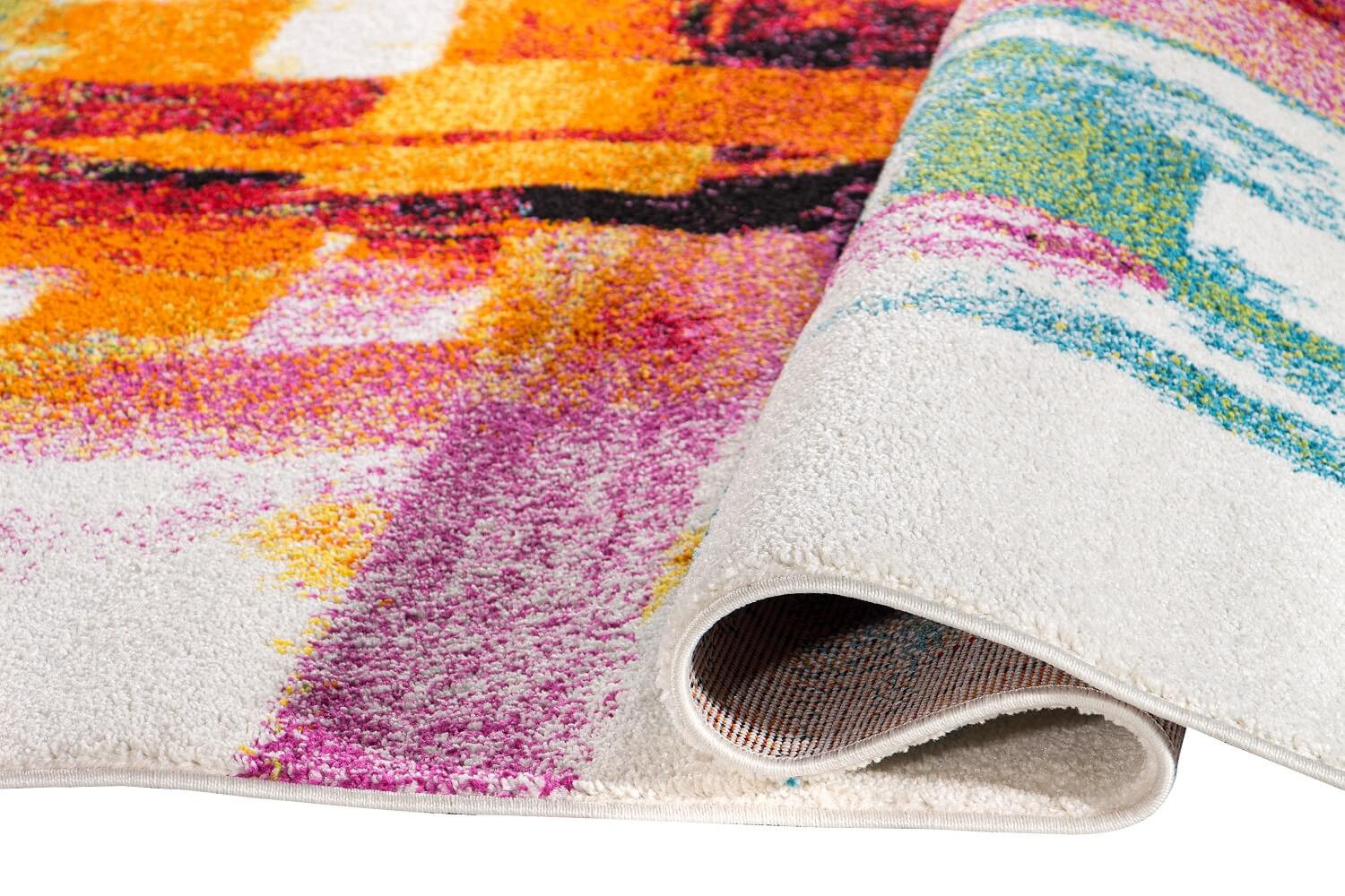 Artystyczny dywan wzór Picasso, kolorowe pociągnięcia pędzlem Pastels styl nowoczesny - Carpetforyou zdjęcie 3