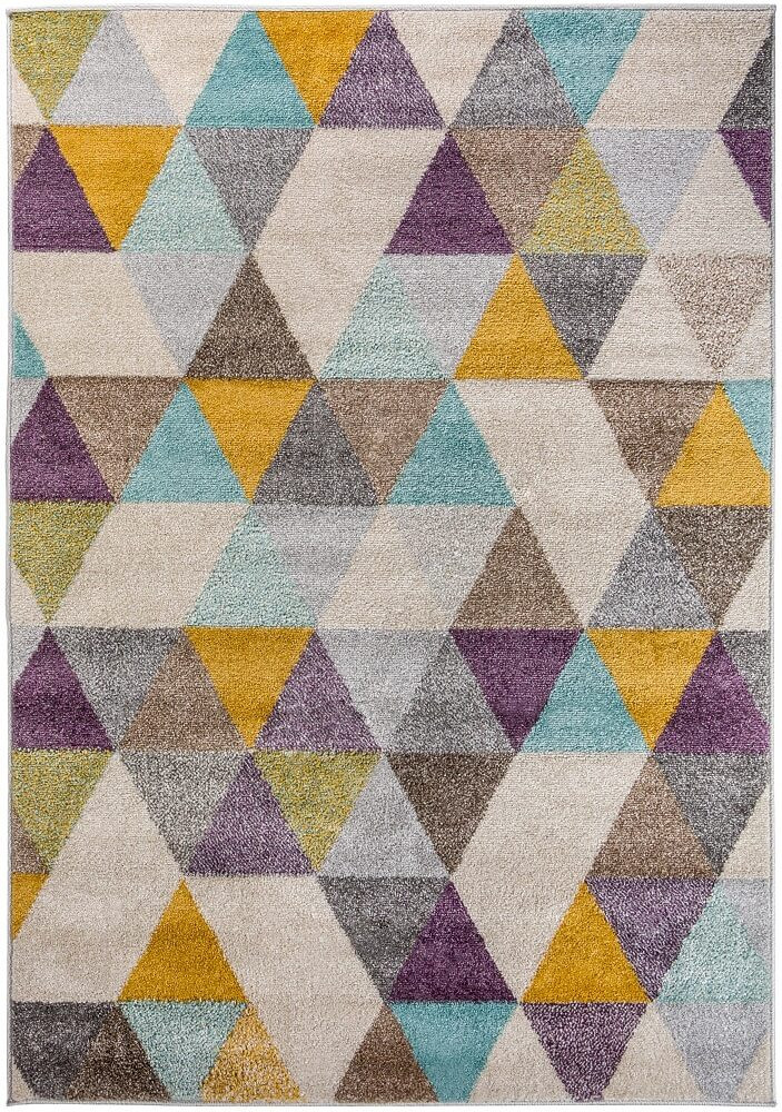 Młodzieżowy dywan geometryczny w kolorowe trójkąty Desert Abstract - Carpetforyou zdjęcie 1