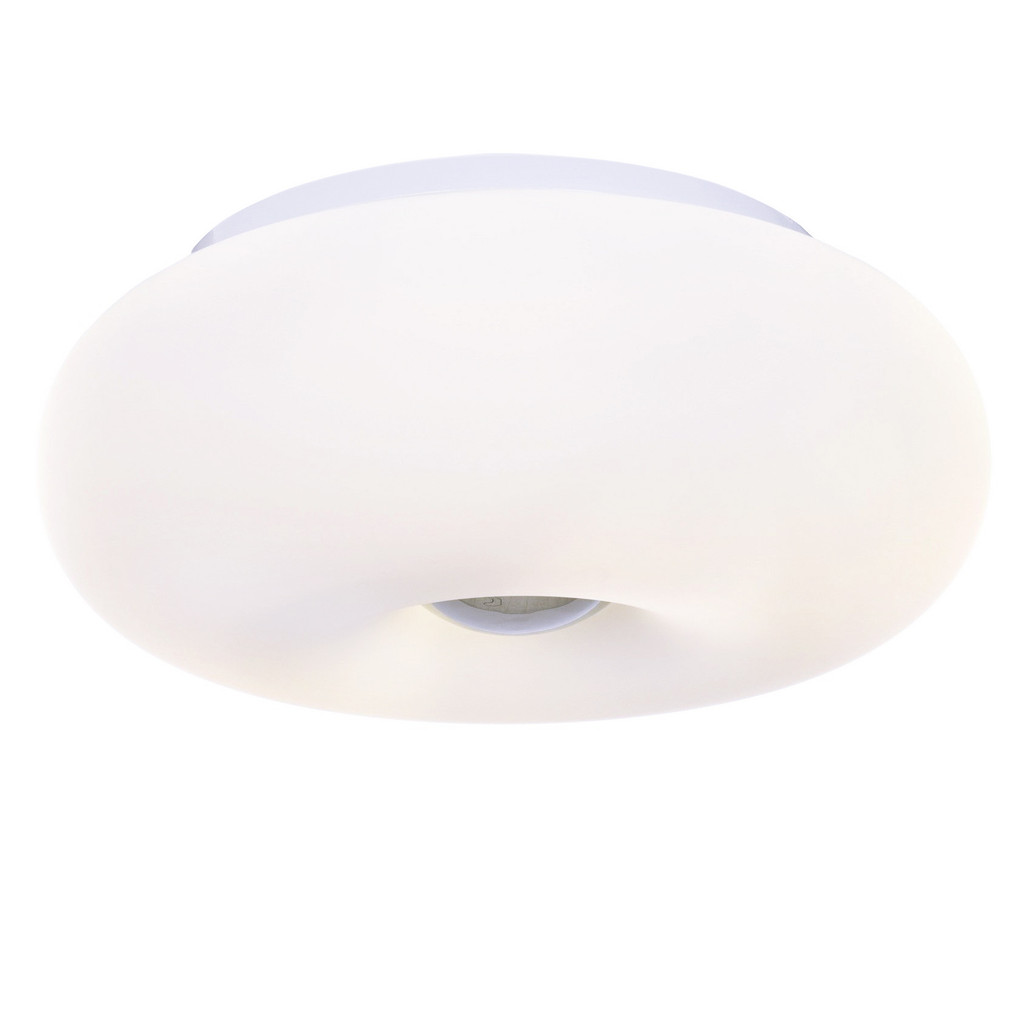 Biały plafon, lampa sufitowa BIANTE, okrągła, gładka szklana oprawa - Lumina Deco zdjęcie 4