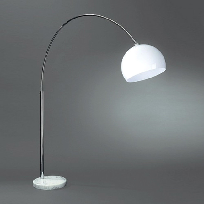 Biała lampa stojąca skandynawska podłogowa nowoczesna TALLI - Lumina Deco zdjęcie 1