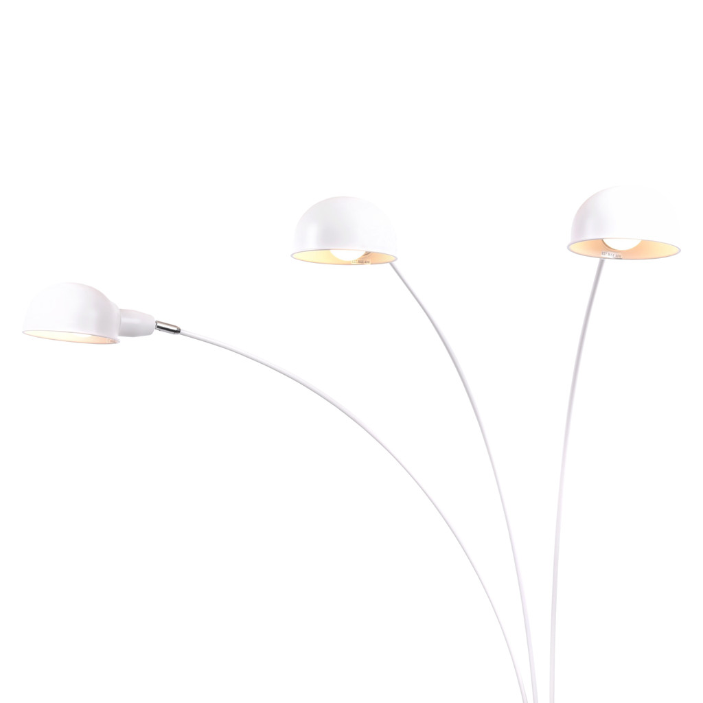 Designerska biała lampa stojąca WALLSCOT wielopunktowa nowoczesna - Lumina Deco zdjęcie 4